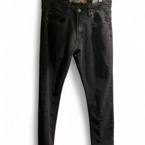 Tailor Vintage Men's Dark Black Skinny Jeans